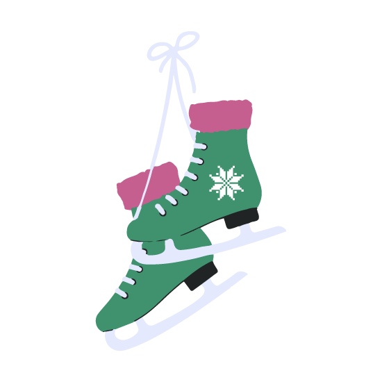 Green Ice Skates