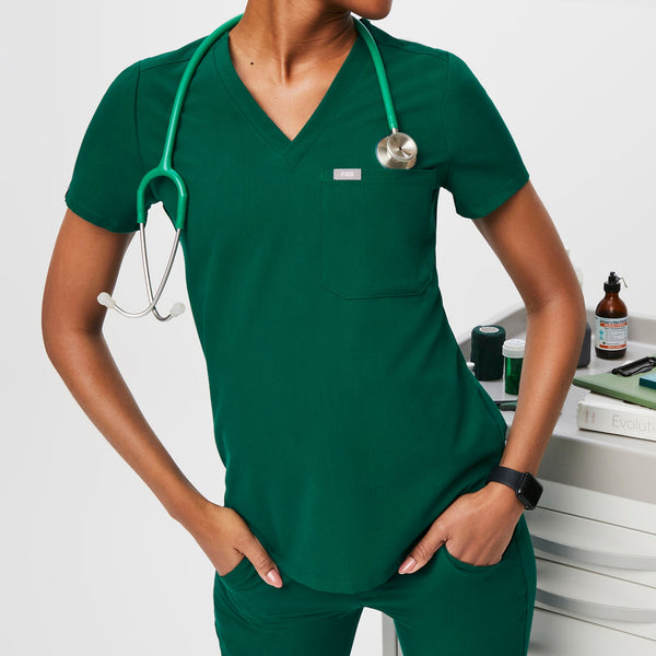 women's Hunter Green Catarina -  Scrub Top™