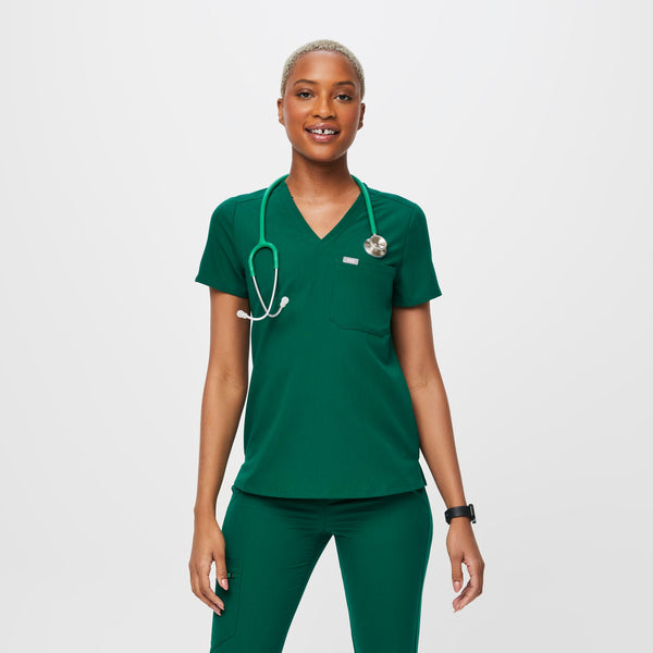 women's Hunter Green Catarina -  Scrub Top™