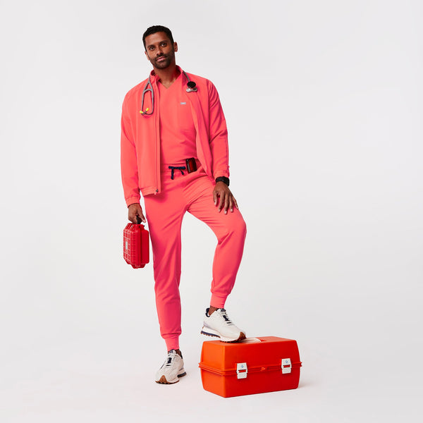 men's Fiery Coral Cobaki - Scrub Jacket
