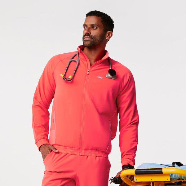 men's Fiery Coral Cobaki - Scrub Jacket