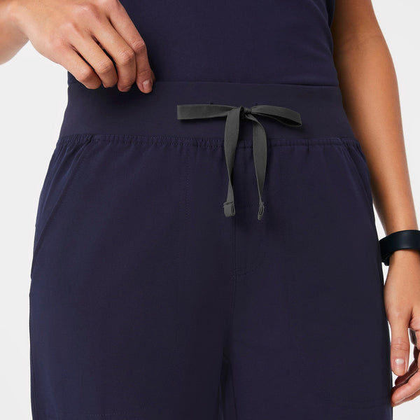 women's Navy Isabel High-Rise Wide-Leg - Scrub Pant