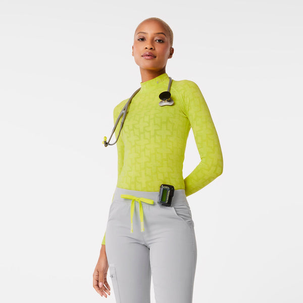 women's Citrine Logo Salta Logo Mock-Neck - Seamless Underscrub