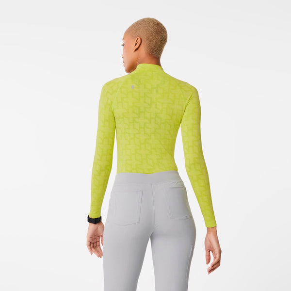 women's Citrine Logo Salta Logo Mock-Neck - Seamless Underscrub