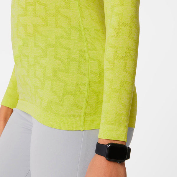 women's Citrine Logo Salta Logo Mock-Neck - Seamless Underscrub