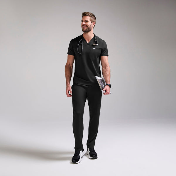 men's Black Logan FORMx V-Neck - Scrub Top™