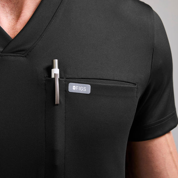 men's Black Logan FORMx V-Neck - Scrub Top™