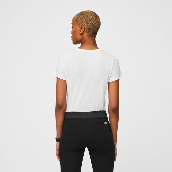 women's White Veterinary Student - Short-Sleeve Underscrub