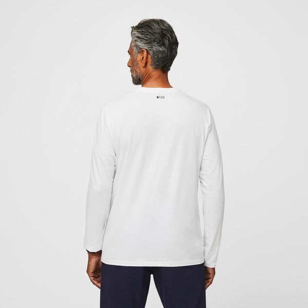 men's White Icon Drawings - Long-Sleeve Underscrub