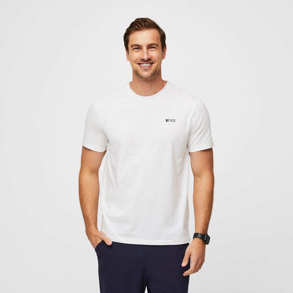 men's White Prick - Short-Sleeve Underscrub