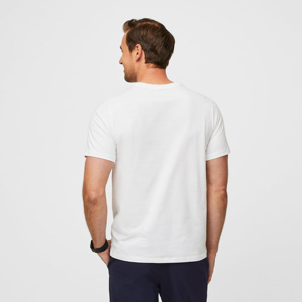 men's White Nursing Student - Short-Sleeve Underscrub