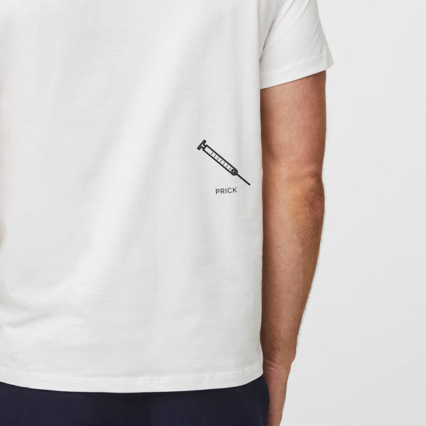 men's White Prick - Short-Sleeve Underscrub