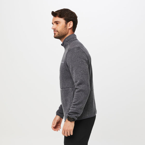 men's Heather Dark Charcoal On-Shift™ - Sweater-Knit Jacket
