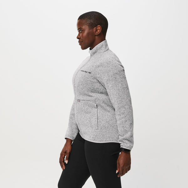 women's Heather Light Grey On-Shift™ - Sweater-Knit Jacket