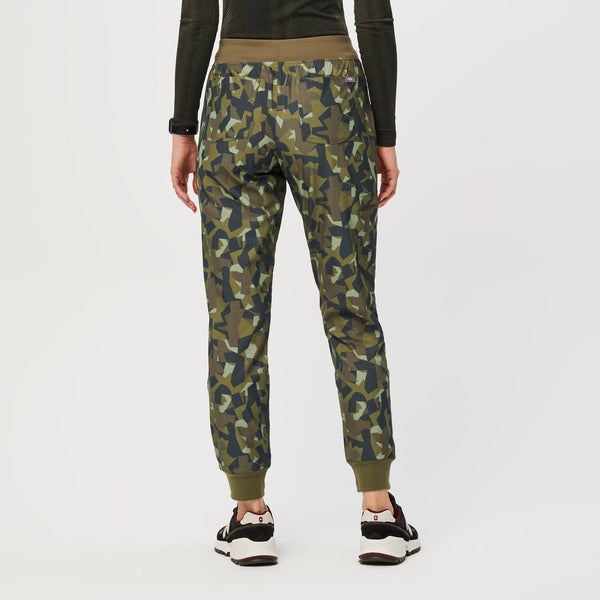 women's Camo Martini Olive Zamora™ FREEx™ - Jogger Scrub Pant