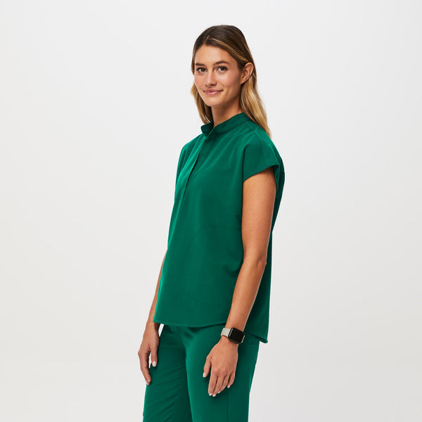 women's Hunter Green Rafaela - Oversized Scrub Top™
