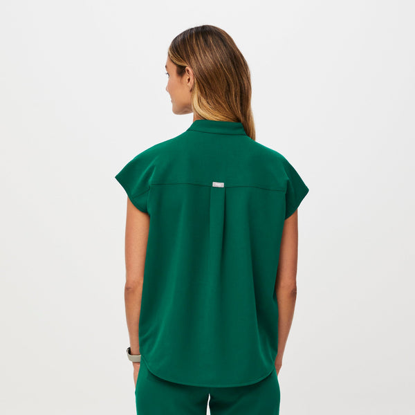 women's Hunter Green Rafaela - Oversized Scrub Top™
