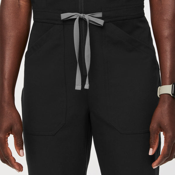 women's Black Catarina Straight-Leg - ScrubJumpsuit™