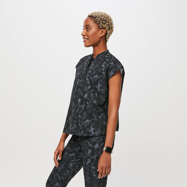 women's Camo Bonsai Blake Relaxed FREEx™ - Scrub Top