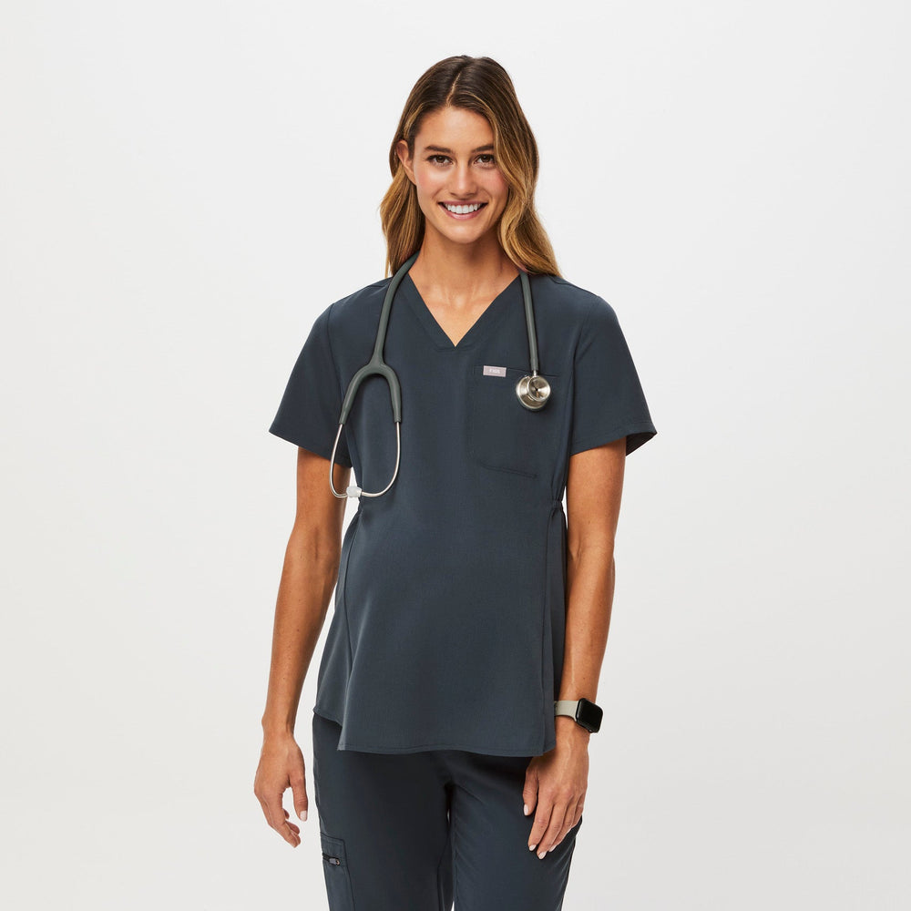 Women's Dark Harbor Octavia Maternity - Scrub Top