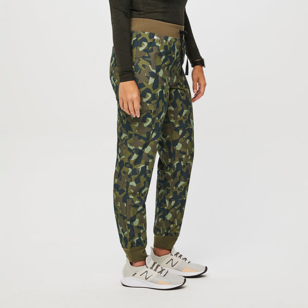 women's Camo Martini Olive Zamora High-Rise™ FREEx™ - Tall Jogger Scrub Pant