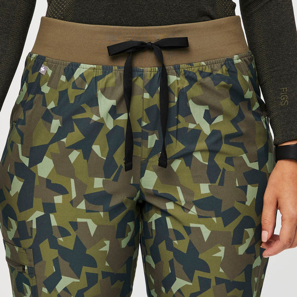 women's Camo Martini Olive Zamora High-Rise™ FREEx™ - Jogger Scrub Pant