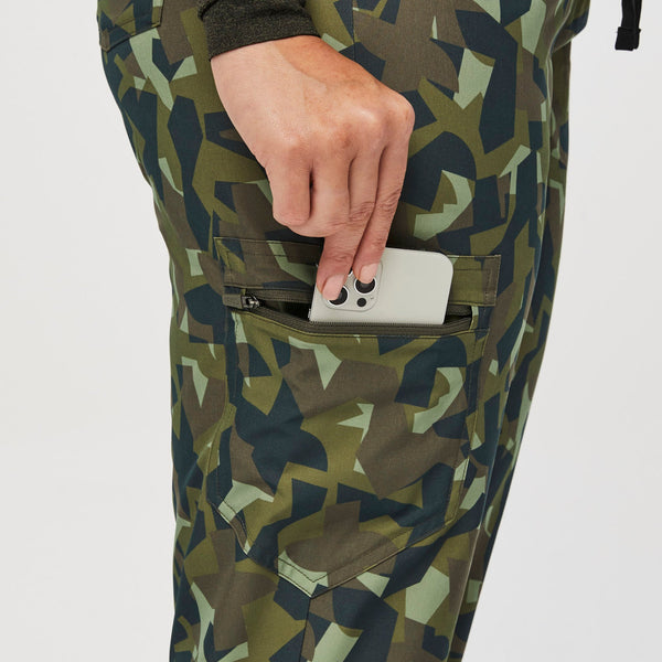 women's Camo Martini Olive Zamora High-Rise™ FREEx™ - Petite Jogger Scrub Pant