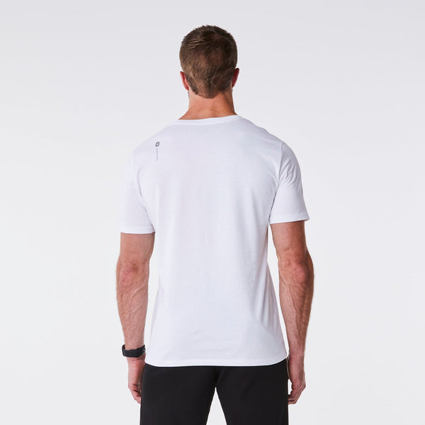 men's White Veterinarian - Short-Sleeve Underscrub