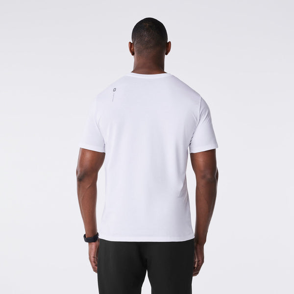 men's White Vet Technician - Short-Sleeve Underscrub