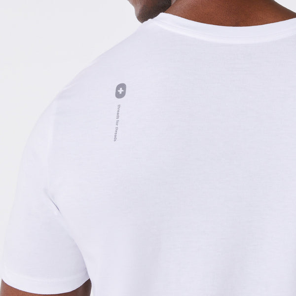 men's White Medical Assistant - Short-Sleeve Underscrub