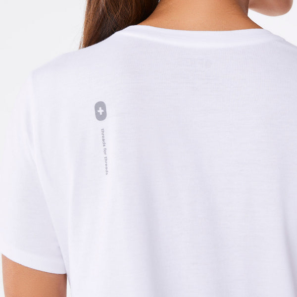 women's White Optometrist - Short-Sleeve Underscrub