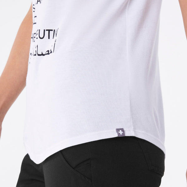 women's White Physician Associate - Short-Sleeve Underscrub