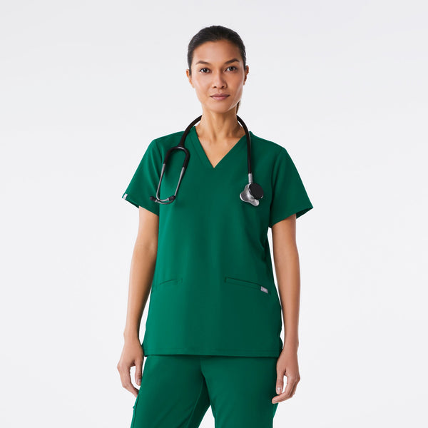 women's Hunter Green Casma -  Scrub Top™