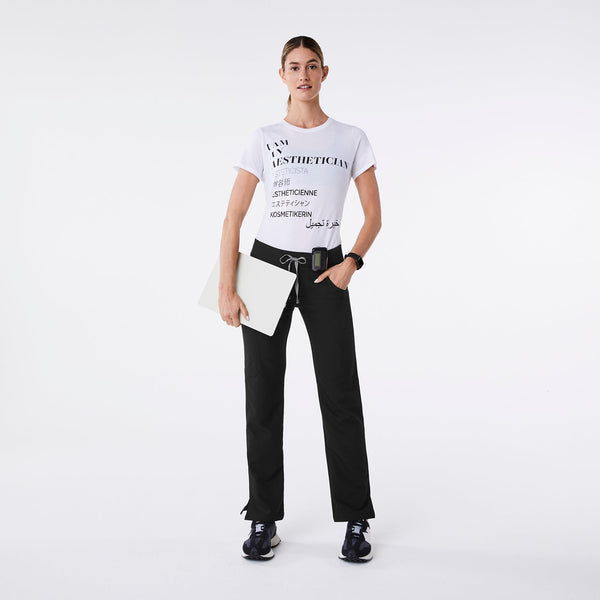 women's White Aesthetician - Short-Sleeve Underscrub