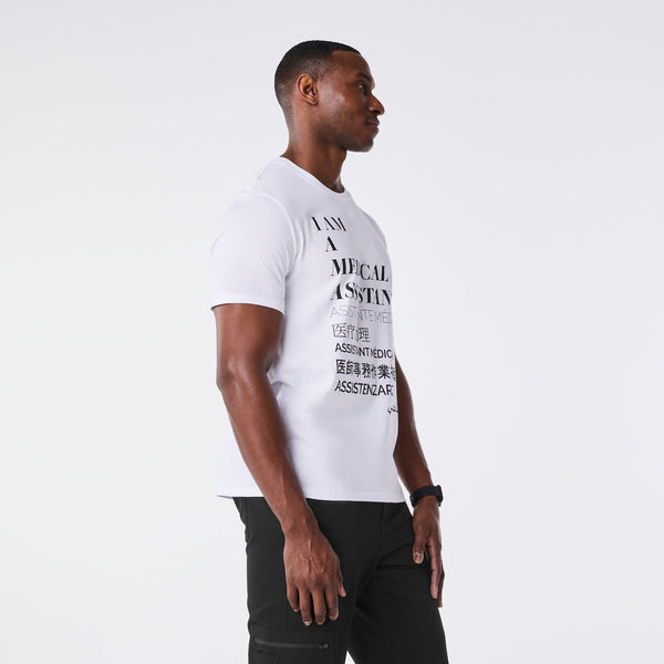 men's White Medical Assistant - Short-Sleeve Underscrub