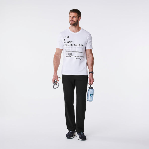 men's White Nurse Practitioner - Short-Sleeve Underscrub