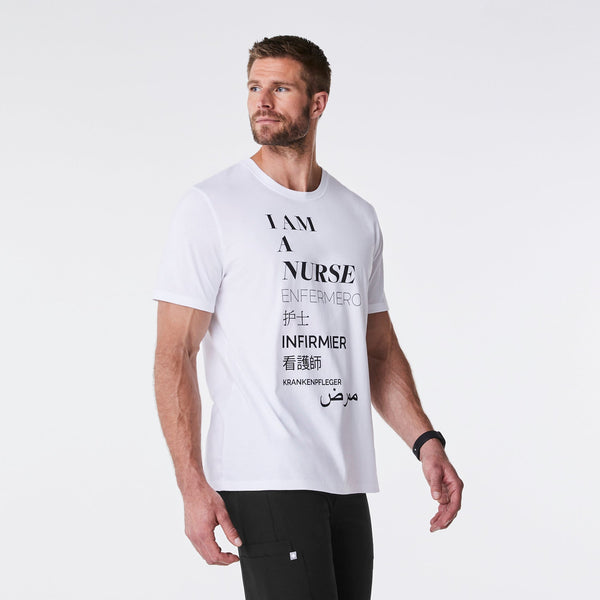 men's White Nurse - Short-Sleeve Underscrub