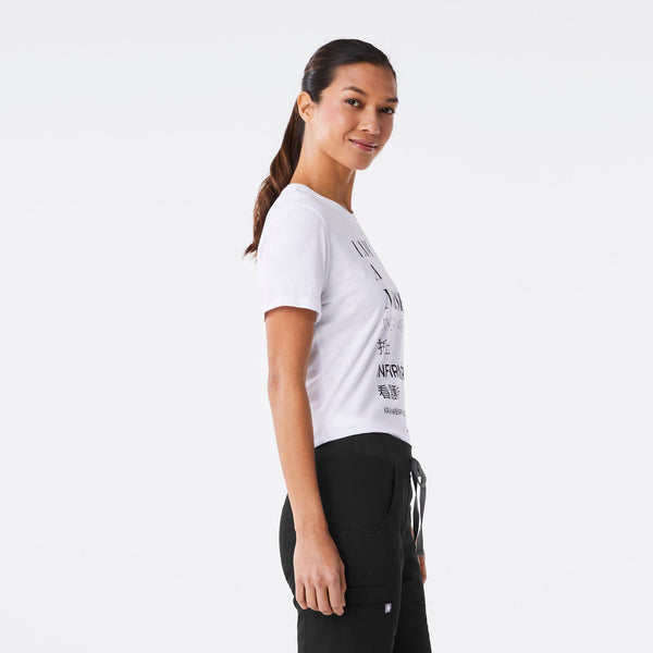 women's White Nurse - Short-Sleeve Underscrub