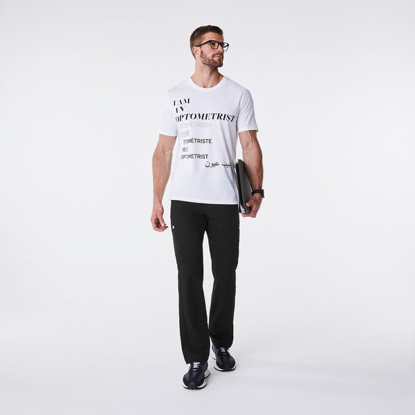 men's White Optometrist - Short-Sleeve Underscrub