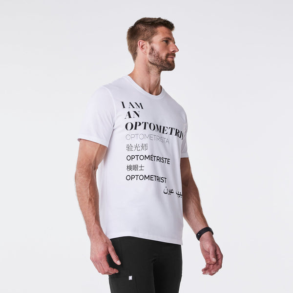 men's White Optometrist - Short-Sleeve Underscrub