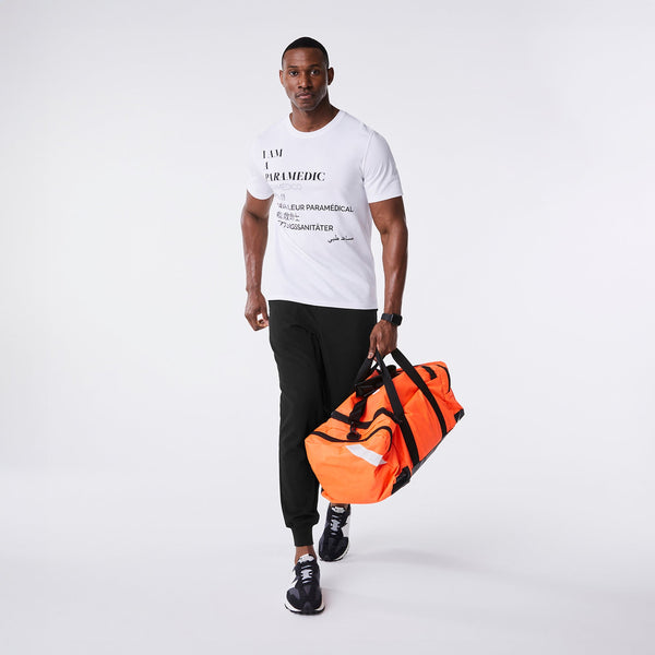 men's White Paramedic - Short-Sleeve Underscrub