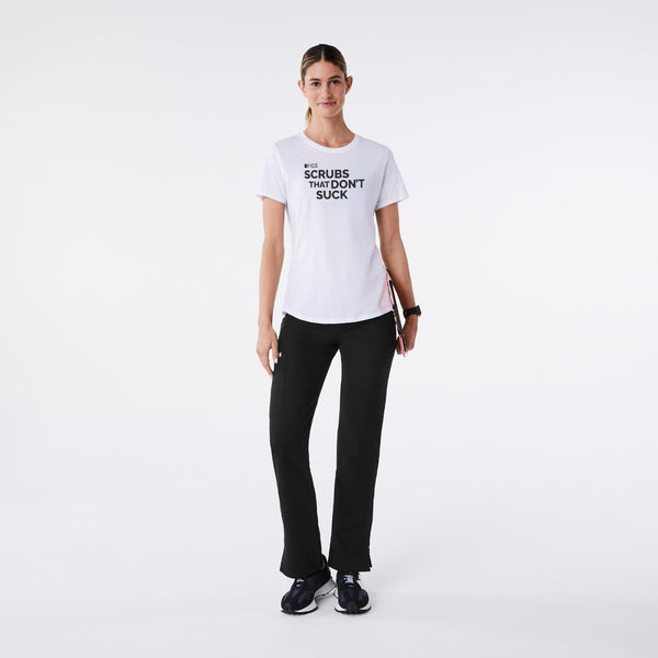 Unisex White Scrubs That Don't Suck - Short-Sleeve Underscrub
