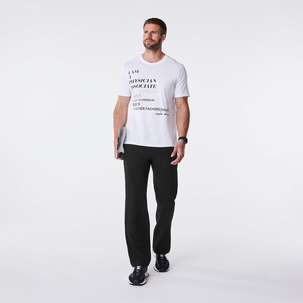 men's White Physician Associate - Short-Sleeve Underscrub