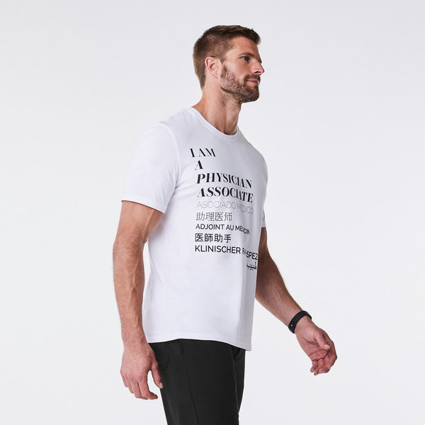 men's White Physician Associate - Short-Sleeve Underscrub