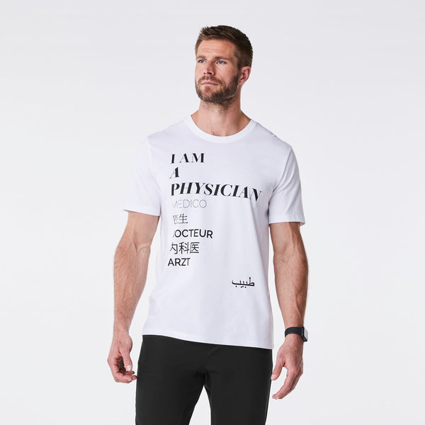 men's White Physician - Short-Sleeve Underscrub