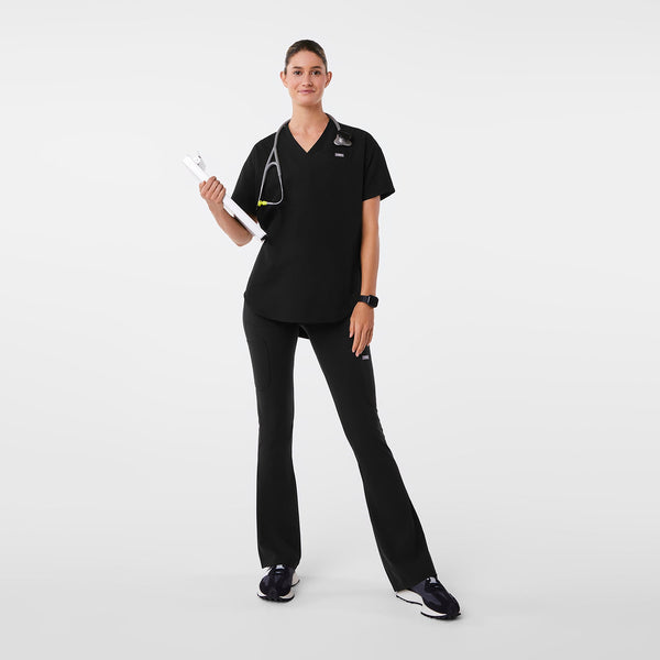 women's Black High-Rise Seville Flare - ScrubLegging™