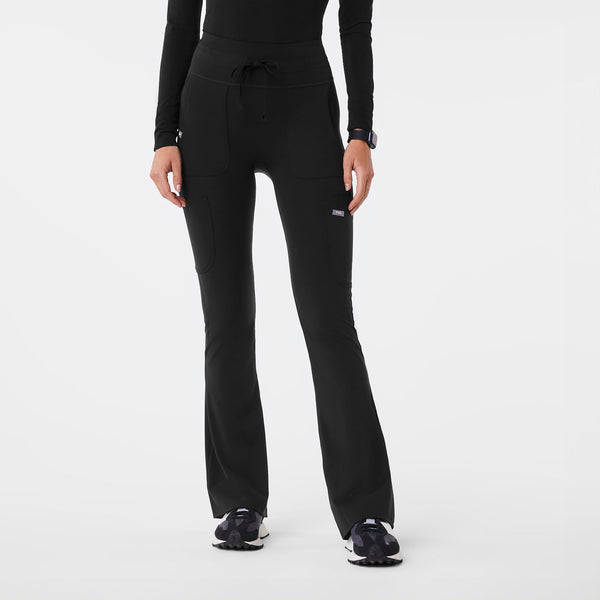 women's Black High-Rise Seville Flare - ScrubLegging™