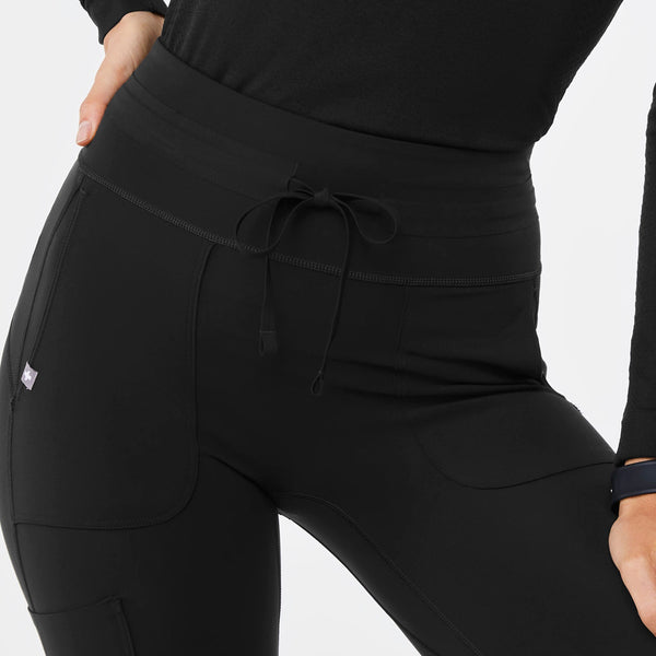 women's Black High-Rise Seville Flare - ScrubLegging™