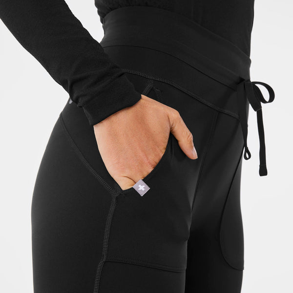 women's Black High-Rise Seville Flare - ScrubLegging™