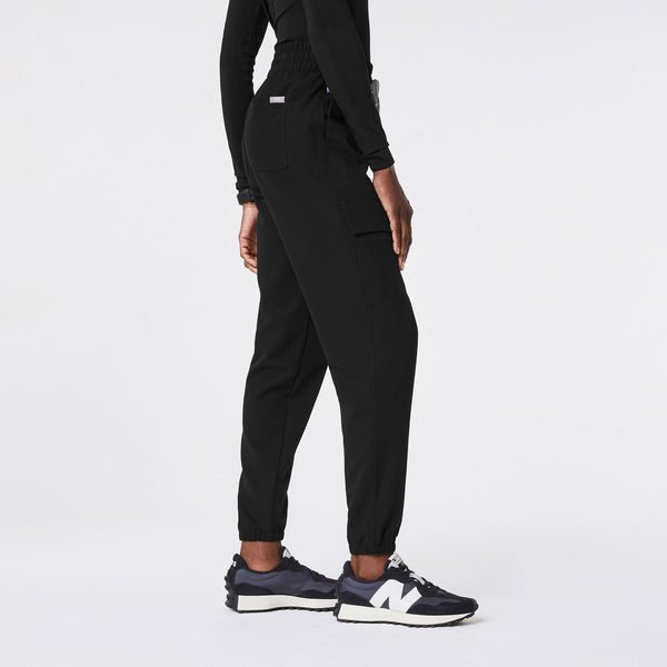women's Black Sierra - Petite Jogger Scrub Pant
